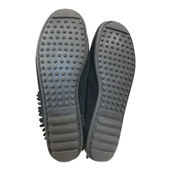 Minnetonka Double Fringe Boots with Silver Tone Stud Accent Size 6.5‎ - Picture 5 of 8